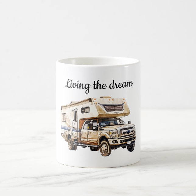 Camper Adventure Living the dream Coffee Mug (Center)