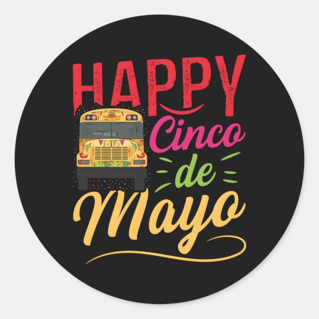 Camper Bus Quote For A Skoolie Driver Classic Round Sticker (Front)