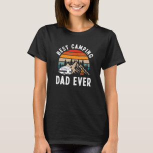 Camper Camping Retro Vintage sunset Outdoors Camp T-Shirt