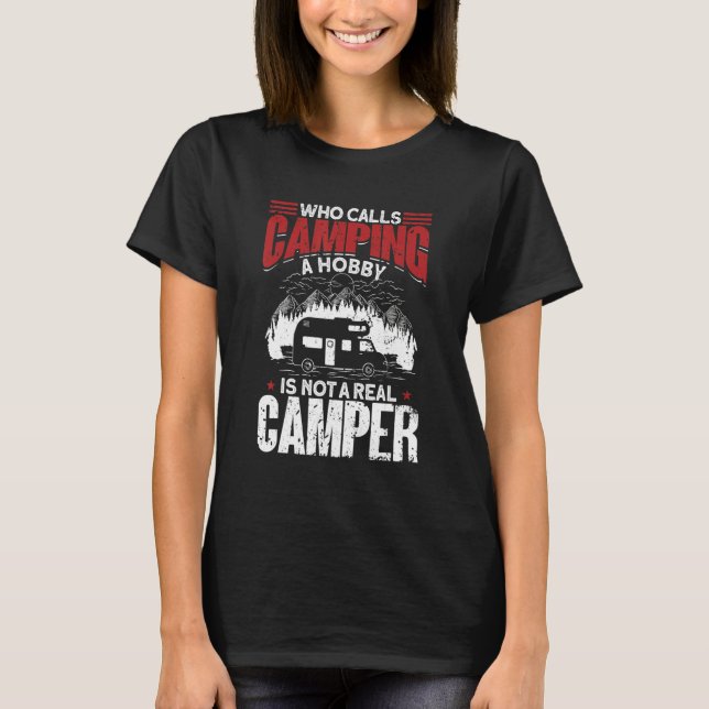 Camper Caravan   Camping 2 T-Shirt (Front)