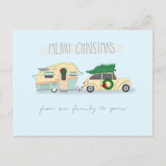 Camper Christmas Card (Front)