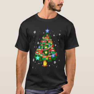 Camper Christmas Tree Cool Vehicles Camping RVing T-Shirt