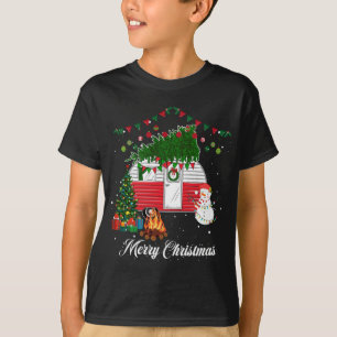Camper Christmas Tree Matching Family Christmas Pa T-Shirt