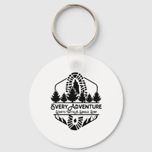 Camper Everyday Adventure Start With A Single Step Key Ring