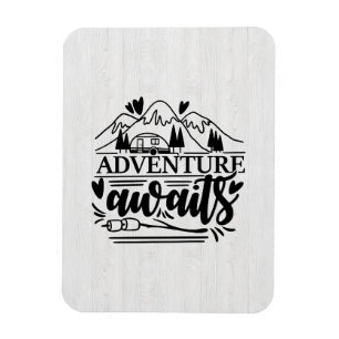 Camper Gift Adventure Awaits Magnet