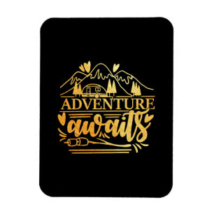 Camper Gift Adventure Is Awaits Magnet