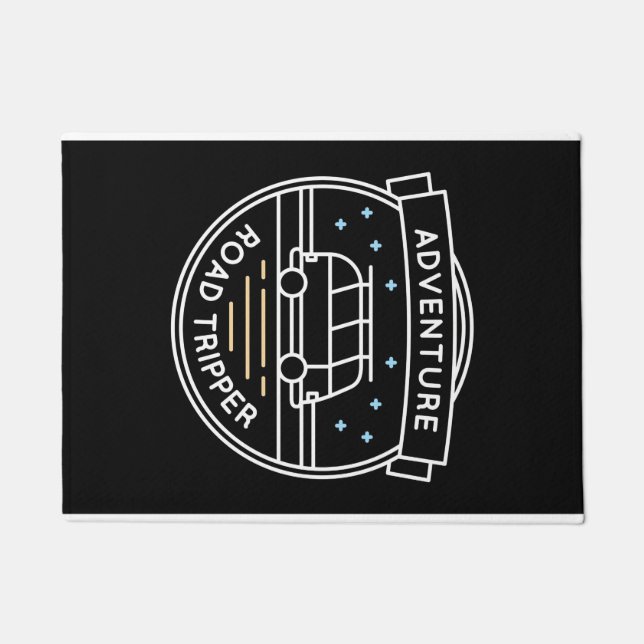 Camper Gift Adventure Road Tripper Doormat (Front)