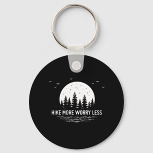 Camper Gift   Hike More Worry Less Birthday Key Ring