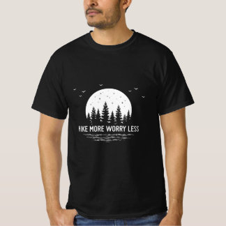 Camper Gift | Hike More Worry Less Birthday T-Shirt