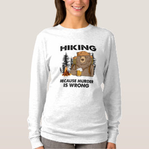Camper Gift Hiking Bear Birthday T-Shirt