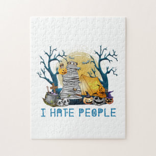 Camper Gift   Hiking In Halloween Birthday Jigsaw Puzzle