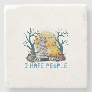 Camper Gift Hiking In Halloween Birthday Stone Coaster