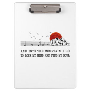 Camper Gift I Go To Find My Soul Birthday Clipboard