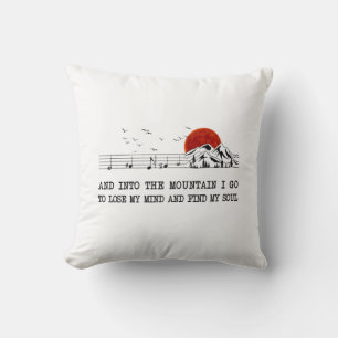Camper Gift I Go To Find My Soul Birthday Cushion