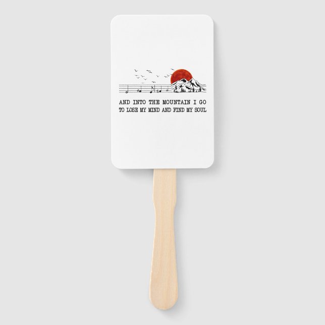 Camper Gift | I Go To Find My Soul Birthday Hand Fan (Front)