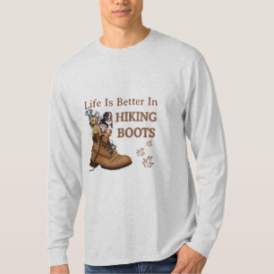 Camper Gift Life Is Better In Hiking Boots Dog T-Shirt