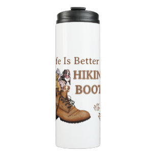 Camper Gift   Life Is Better In Hiking Boots Dog Thermal Tumbler