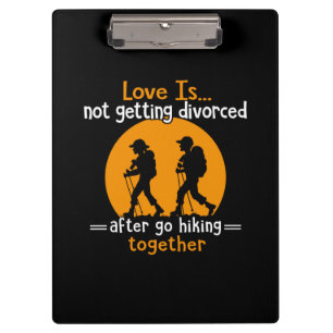 Camper Gift Love Is Not Getting Devorced Xmas Clipboard