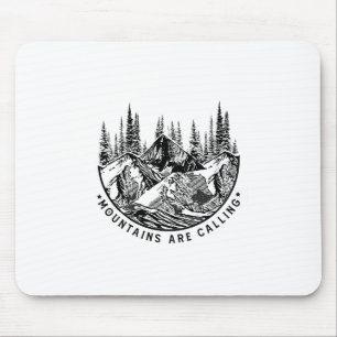 Camper Gift Mountains Are Calling Birthday Mouse Pad