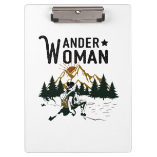 Camper Gift   Wander Woman Birthday Clipboard