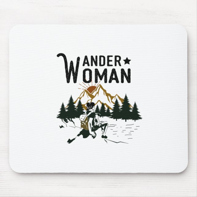 Camper Gift | Wander Woman Birthday Mouse Pad (Front)