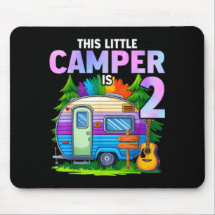 Camper kids birthday 2 years old camping 2nd b-day mouse pad