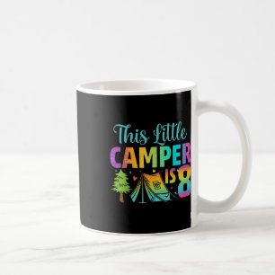 Camper Kids Birthday 8 Years Old Camping 8th B-day Coffee Mug