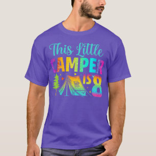 Camper Kids Birthday 8 Years Old Camping 8th Bday T-Shirt
