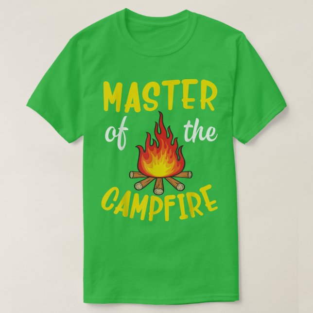Camper Master Of The Campfire Camping Papa Daddy B T-Shirt (Design Front)