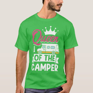 Camper Mom Funny Camping Queen Ofhe Camper gift T-Shirt