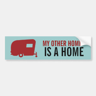 Camper - My Other Home - Travel Trailer Humour Bumper Sticker