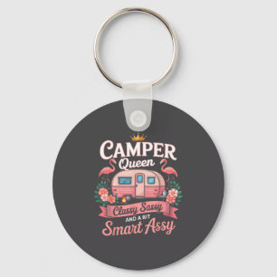 Camper Queen Cly Sy Smart Y Camng Rv Women  Key Ring