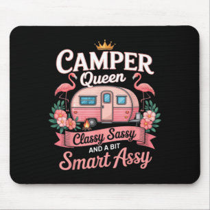 Camper Queen Cly Sy Smart Y Camng Rv Women  Mouse Pad