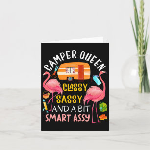 Camper Queen Cly Sy Smart Y Cool Camping Gift Rv Card