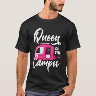 Camper Queen Women Girls Camping funny T-Shirt