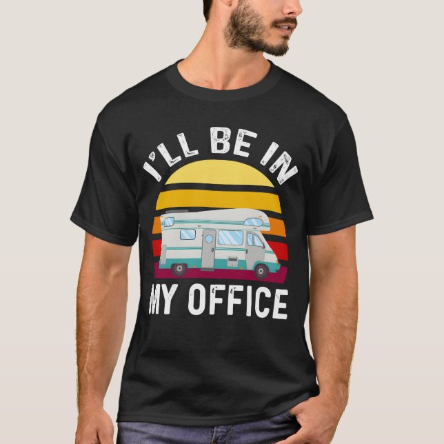 Camper RV Camping retro T-Shirt (Front)
