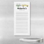 Camper RV Trailer Custom Grocery Shop To-DO List Magnetic Notepad<br><div class="desc">Make your shopping lists in style with this customisable grocery shopping or to-do list notepad. Change the text to suit your needs. Keep or delete the lines too. Check my shop for more!</div>