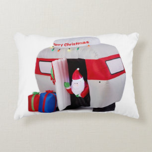 **CAMPER SANTA** WITH RED BACK DECORATIVE CUSHION