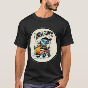 CAMPER SCAMPER, RED TRUCK, BLUE FISH, FLY FISHIN'  T-Shirt