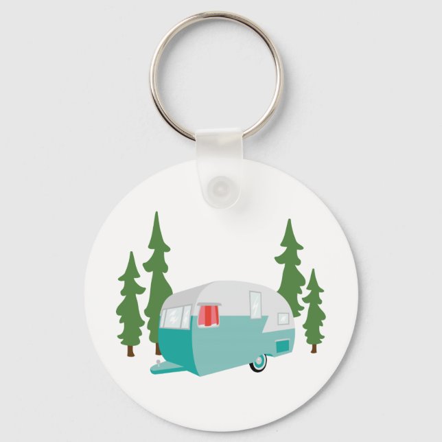 Camper Scene Key Ring (Front)