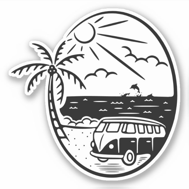 Camper Sticker Vanlife (Front)