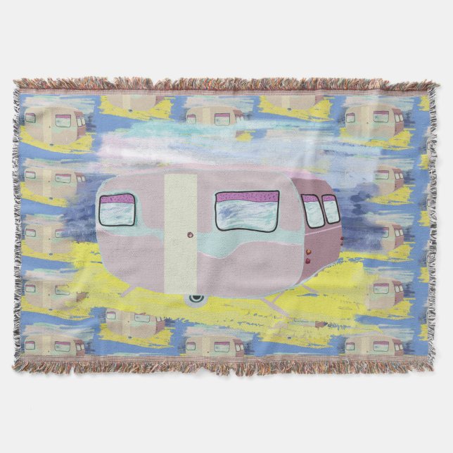 Camper Throw Blanket (Front)