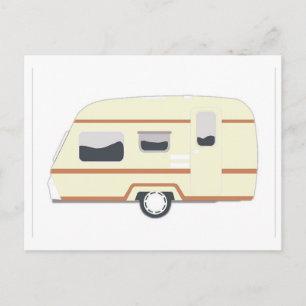 Camper Trailer Camping Van Postcard