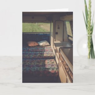 CAMPER TRAILER OFF THE GRID BIRTHDAY CARD