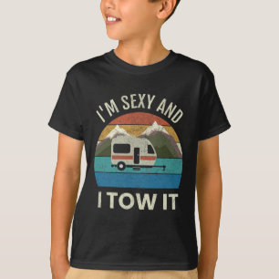 Camper Trailer Rv Gift Vintage Funny I'm Y And I T T-Shirt