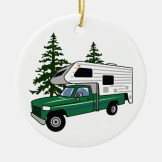 Camper Truck Ceramic Tree Decoration