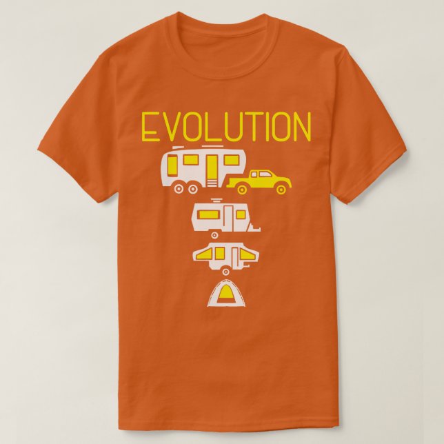 Camper Van Evolution T-Shirt (Design Front)
