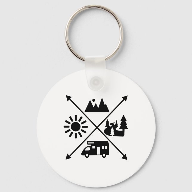 Camper Van Key Ring (Front)