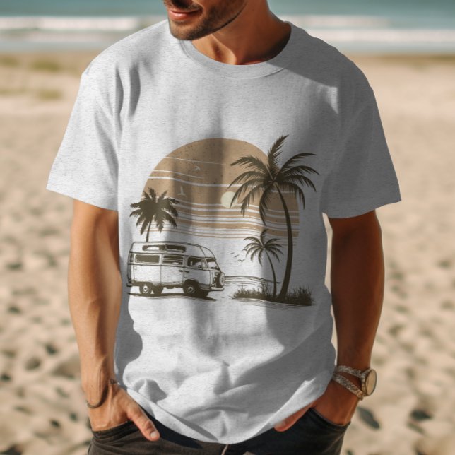 Camper van on the beach T-Shirt (Creator Uploaded)
