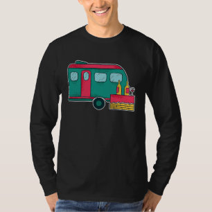 Camper Van Wine Cute Outdoor T-Shirt